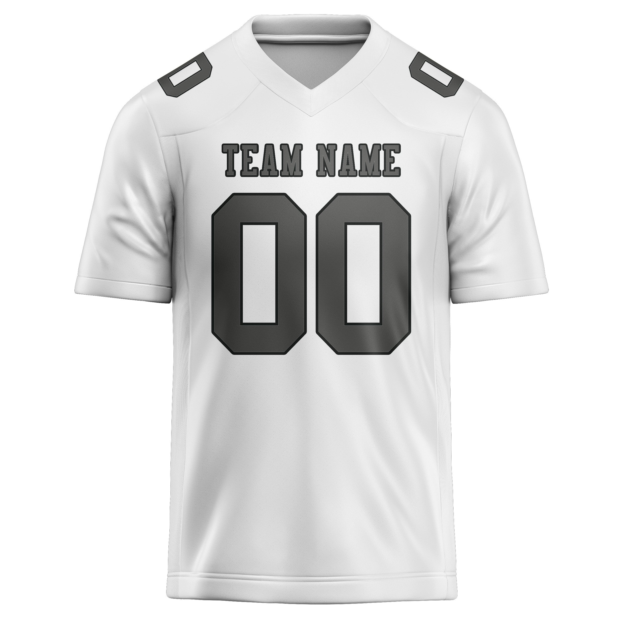 Maglia da rugby professionale personalizzata bianca grigio scuro