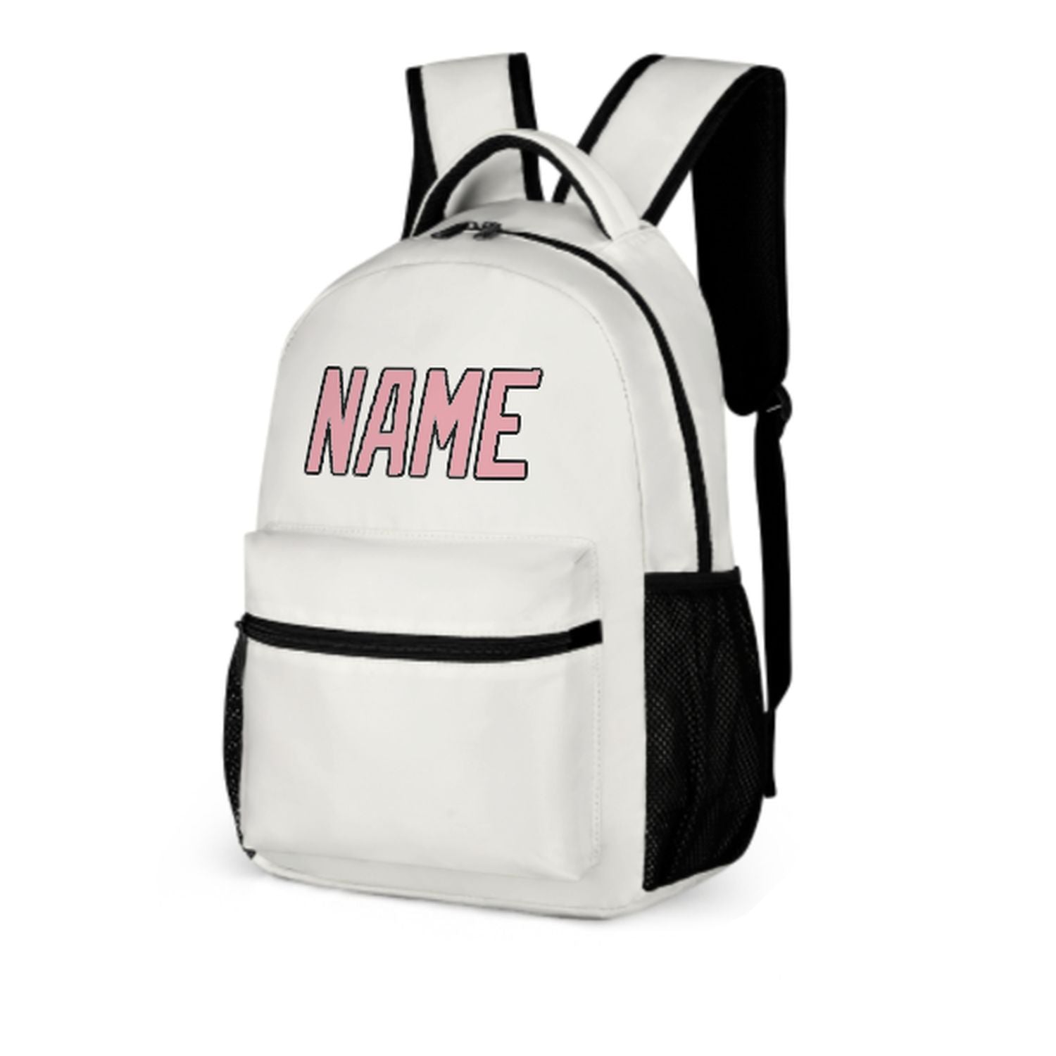 Maßgeschneidertes Weiß Rosa Kinderrucksack