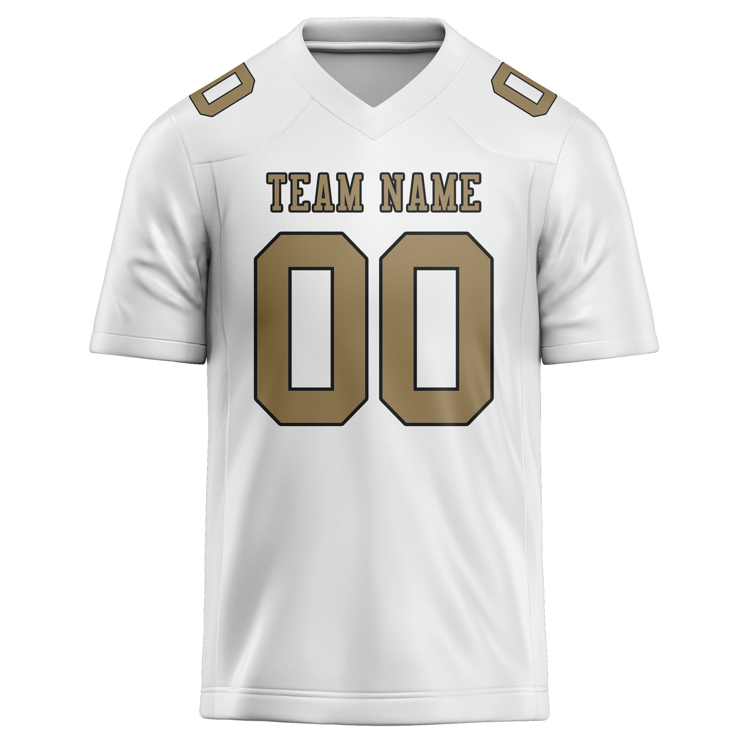 Maglia da rugby personalizzata professionale bianca e cachi chiaro