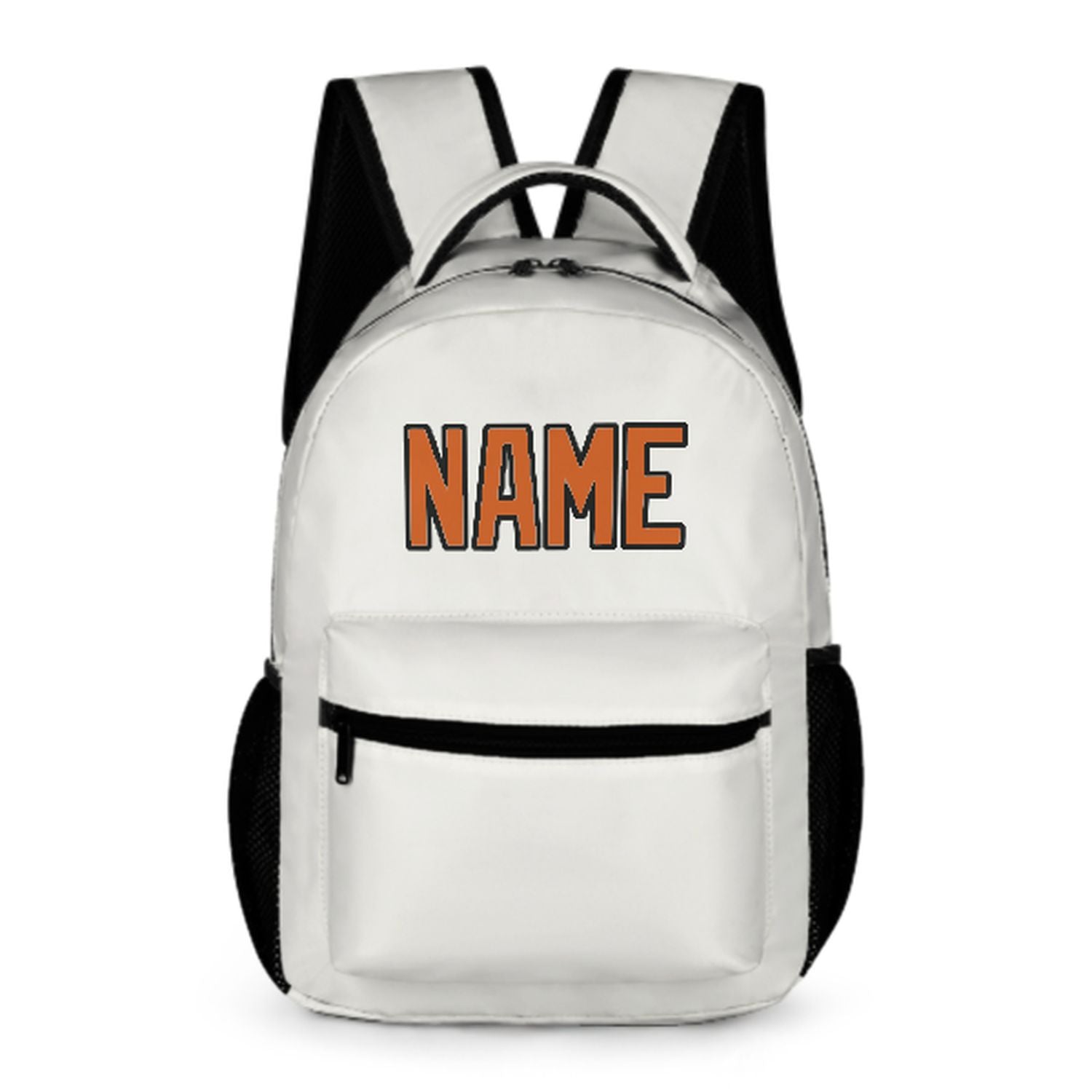 Maßgeschneidertes Weiß Orange Kinderrucksack