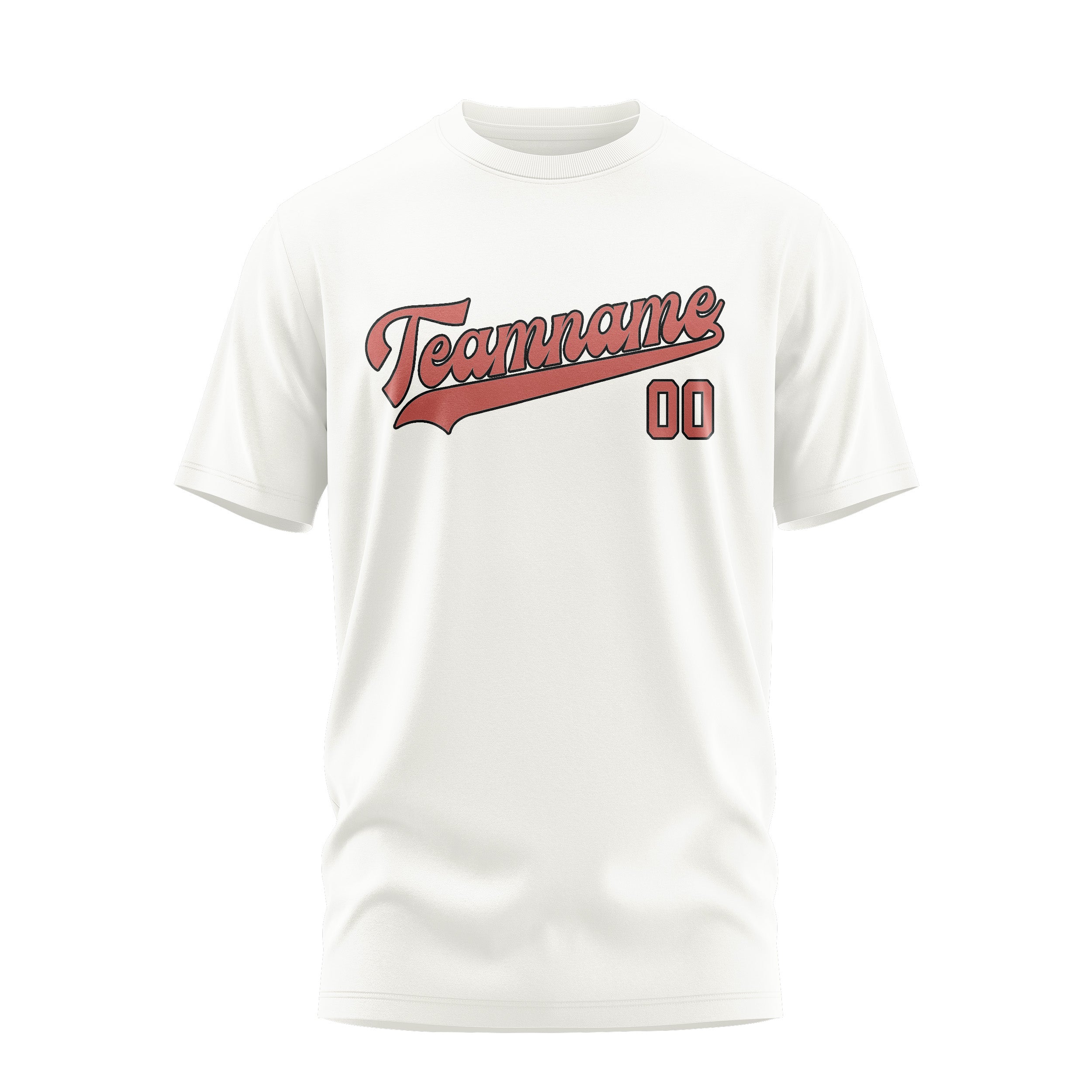 Maßgeschneidertes Weiß Kupferrose T-Shirt