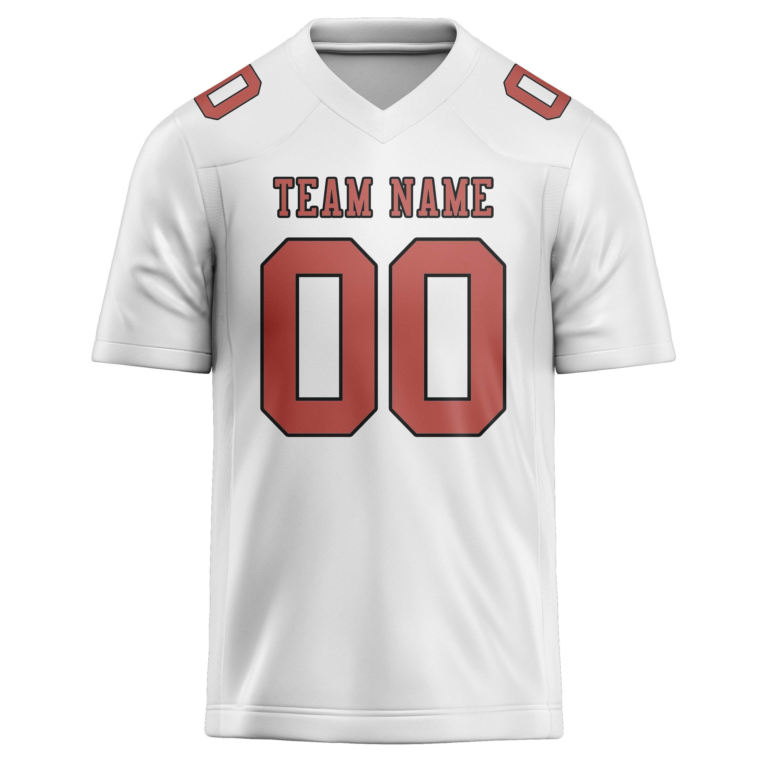 Maglia da rugby professionale personalizzata White Copper Rose