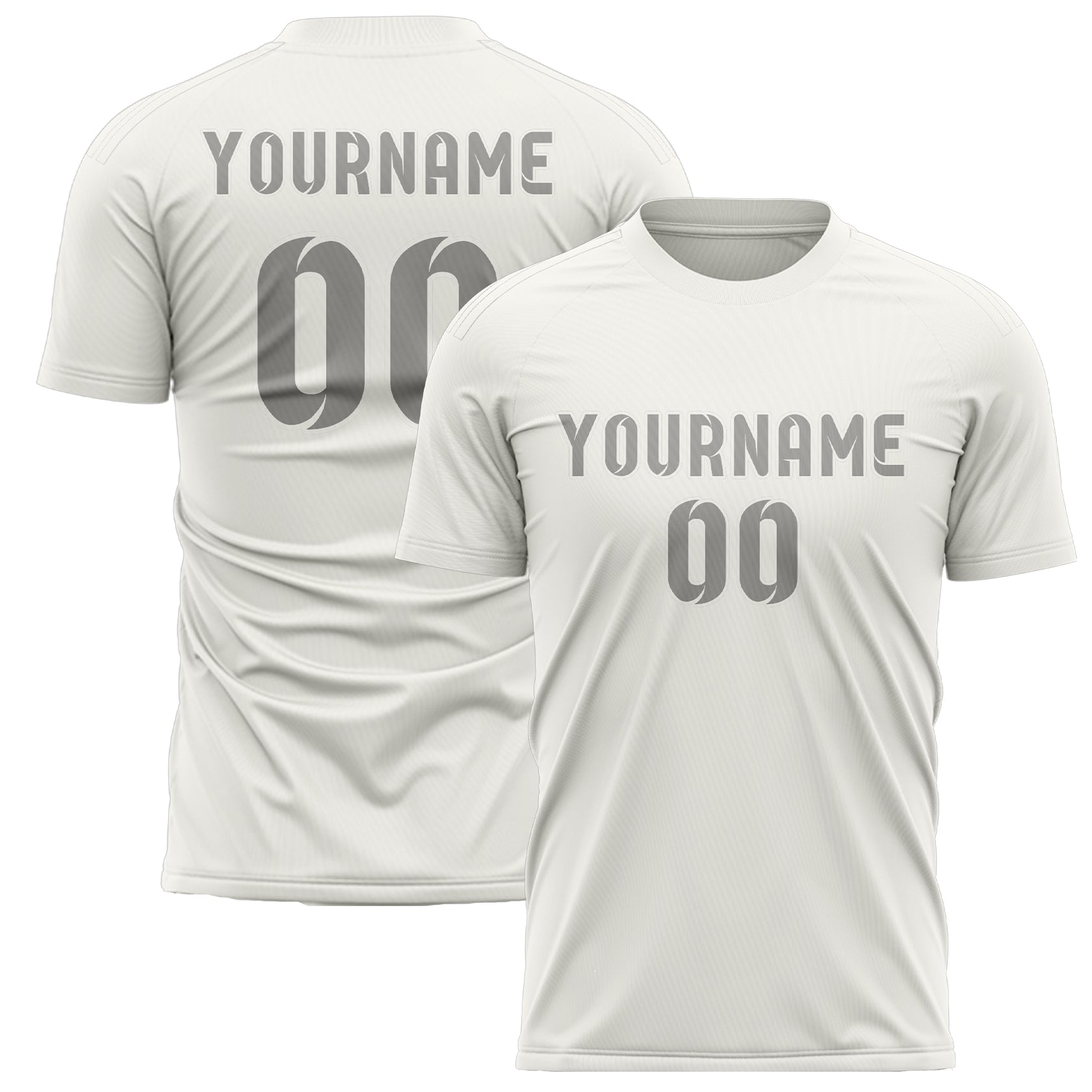 Benutzerdefiniertes Professionelles Weiß Grau Fußballtrikot
