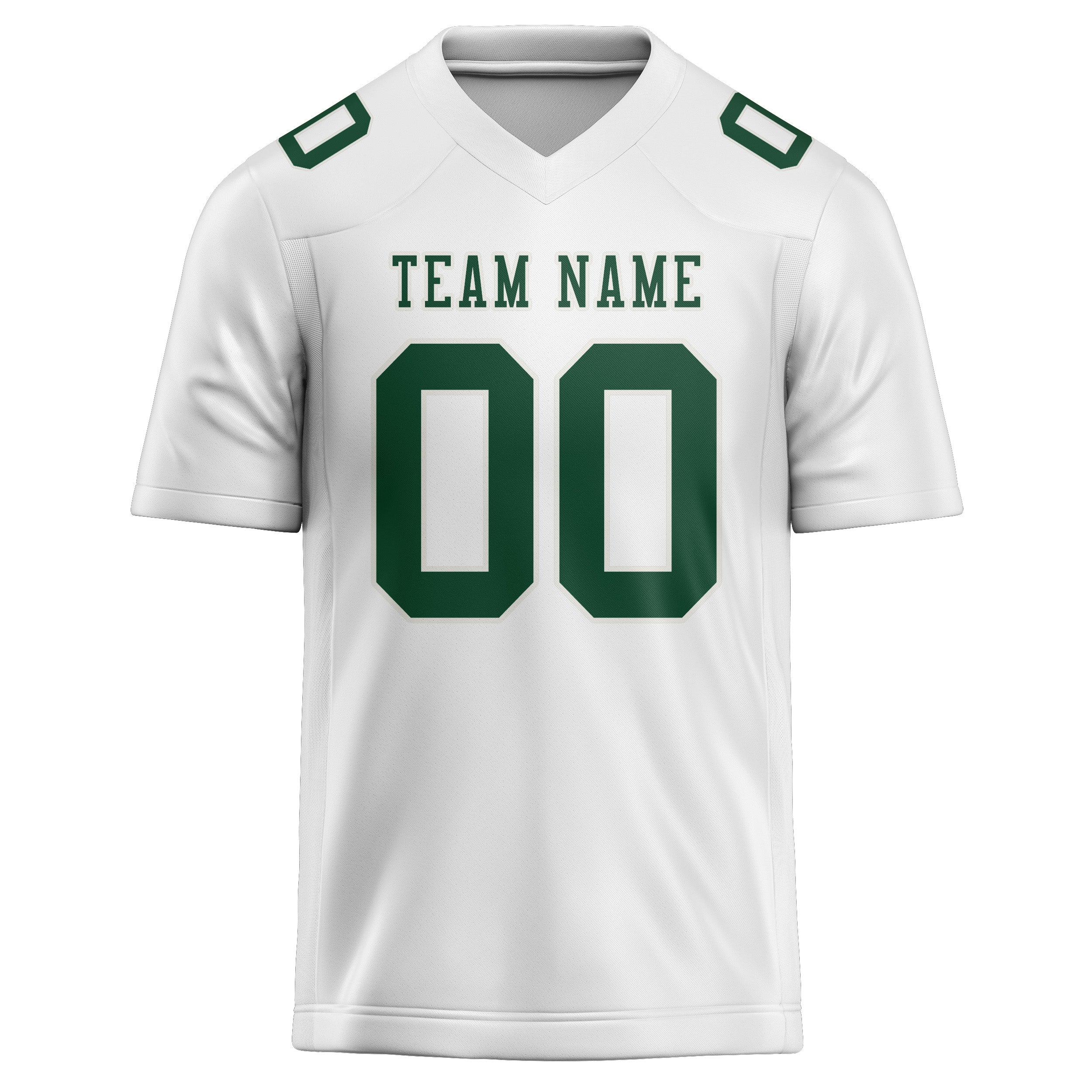 Maglia da rugby personalizzata professionale bianca verde muschio