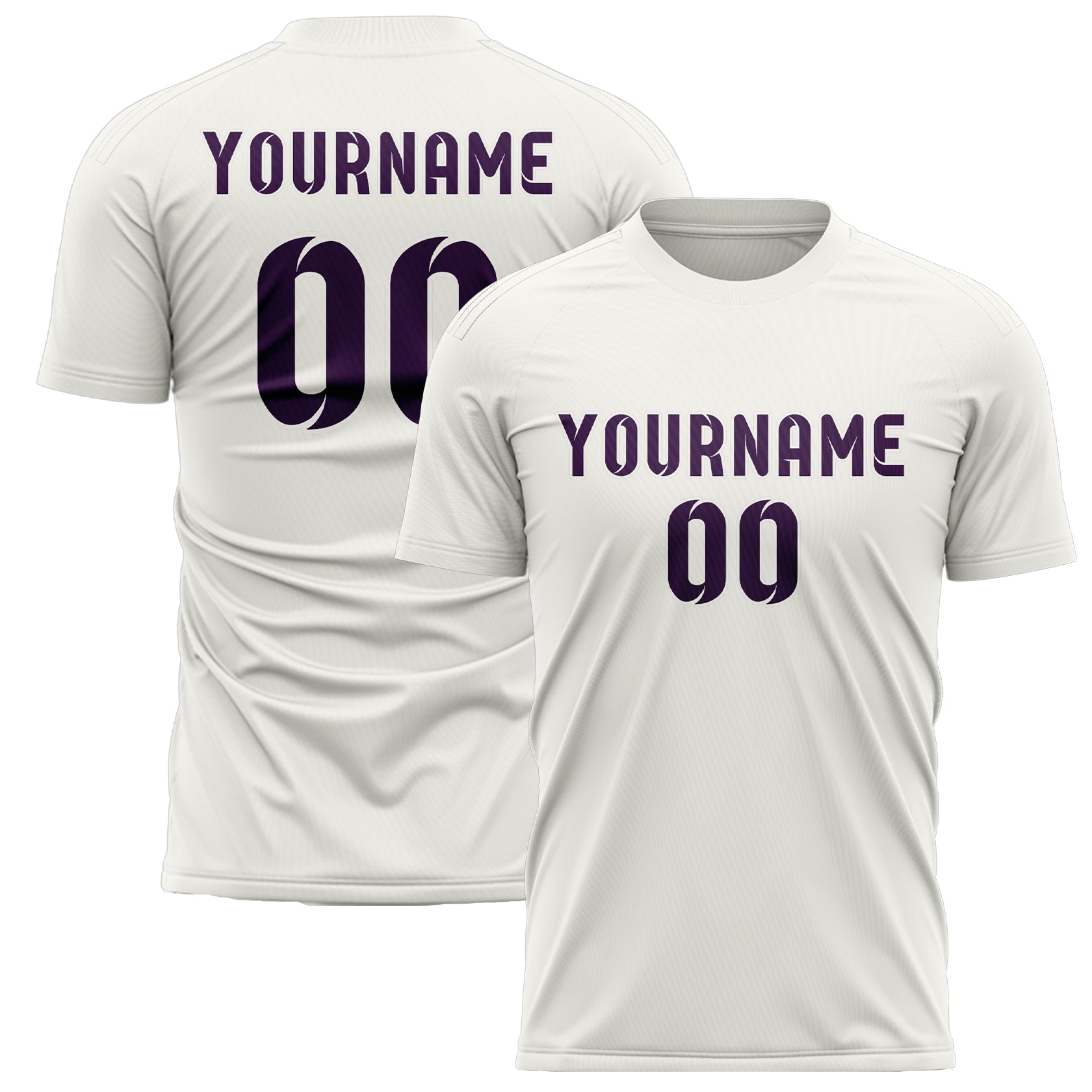 Benutzerdefiniertes Professionelles Weiß Lila Fußballtrikot