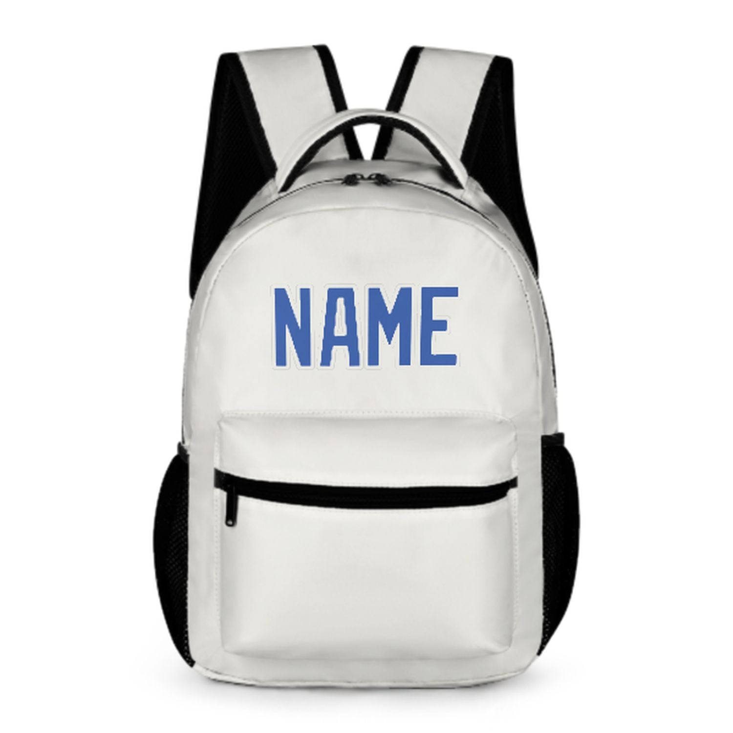 Maßgeschneidertes Weiß Himmelblau Kinderrucksack