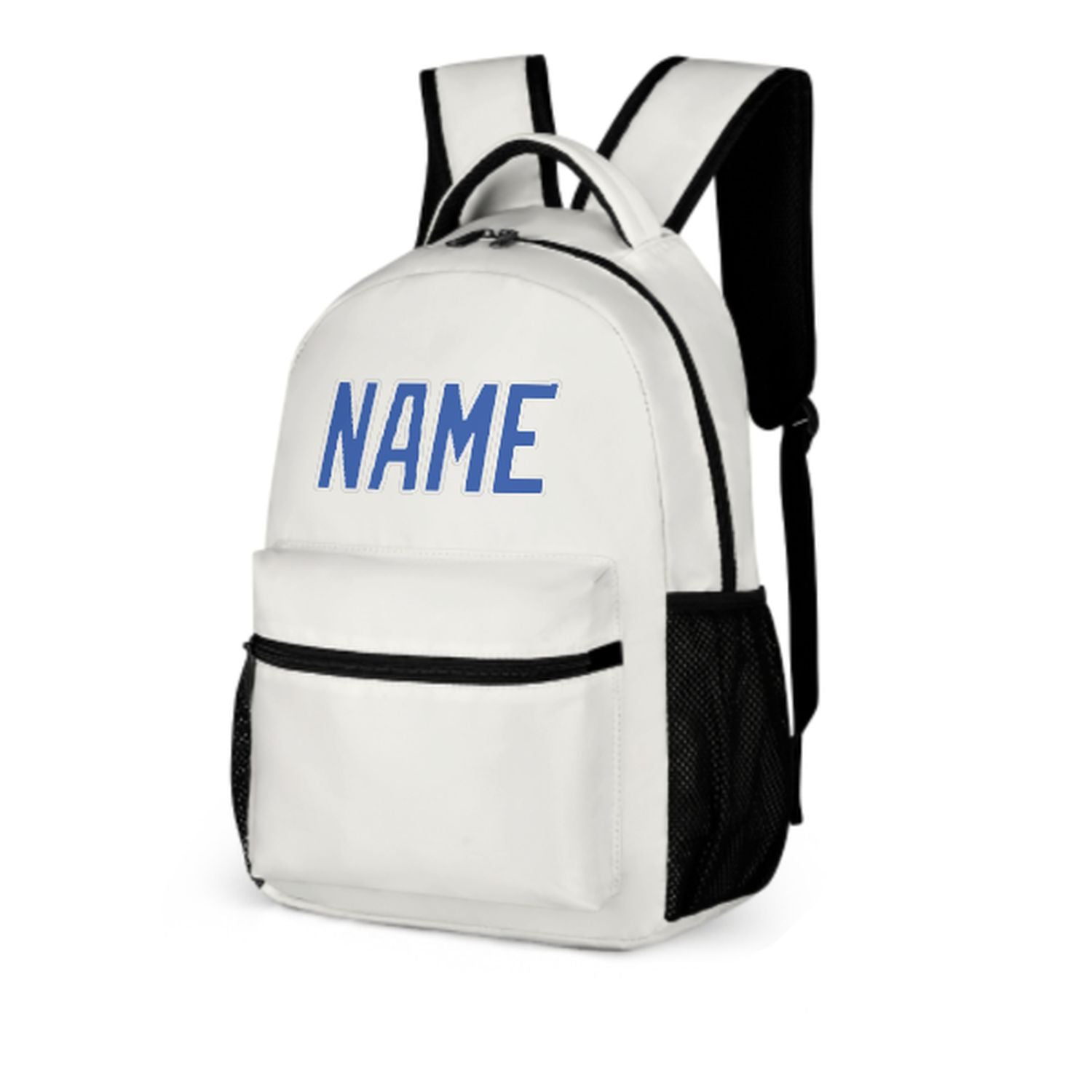 Maßgeschneidertes Weiß Himmelblau Kinderrucksack