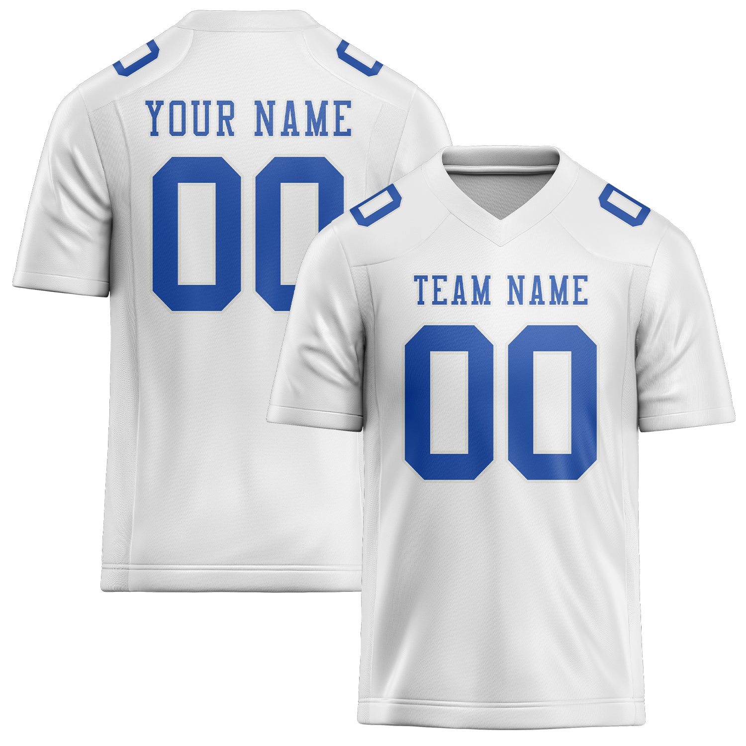 Maglia da rugby professionale personalizzata bianca e blu cielo