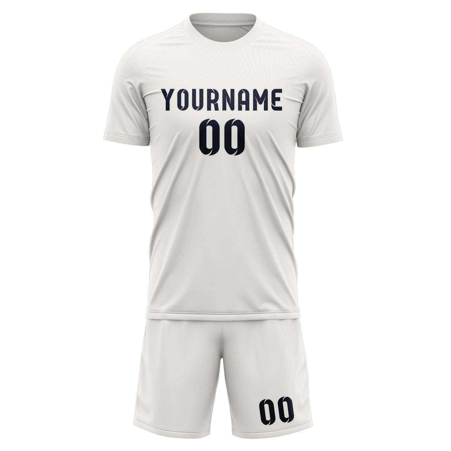 Maßgeschneidertes Professionelles Weiß Stahlblau Fußballtrikot-Set
