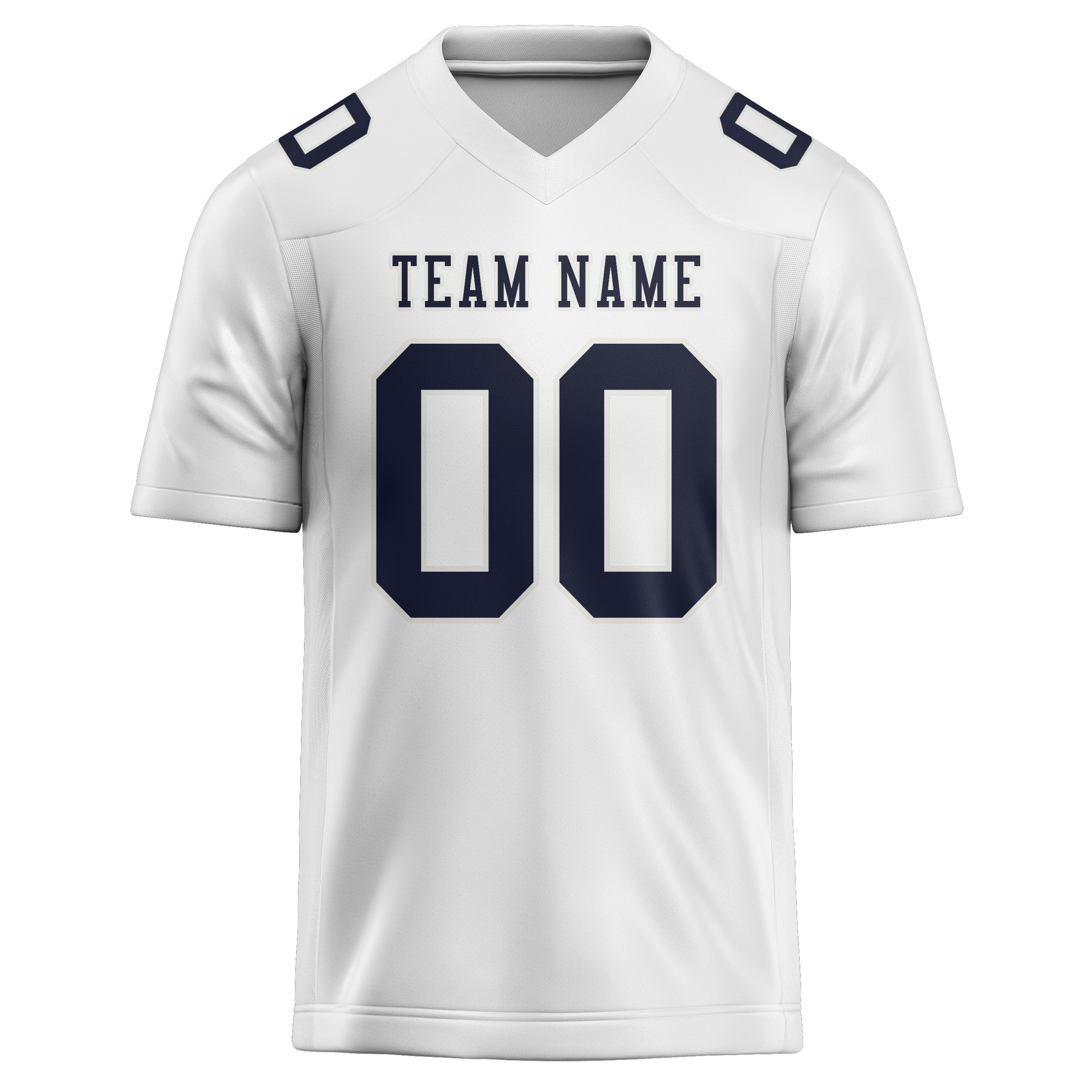Maglia da rugby professionale personalizzata bianca acciaio blu
