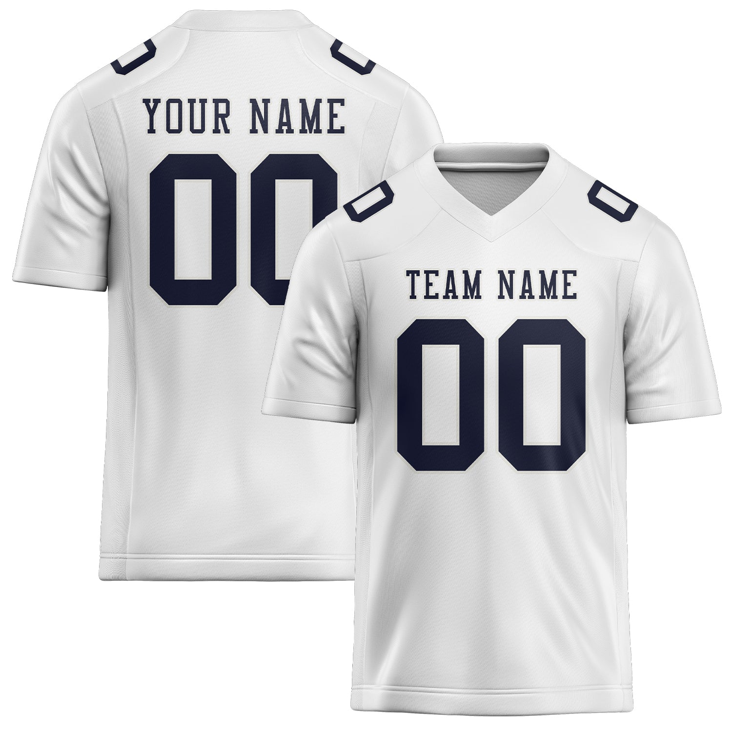 Maglia da rugby professionale personalizzata bianca acciaio blu
