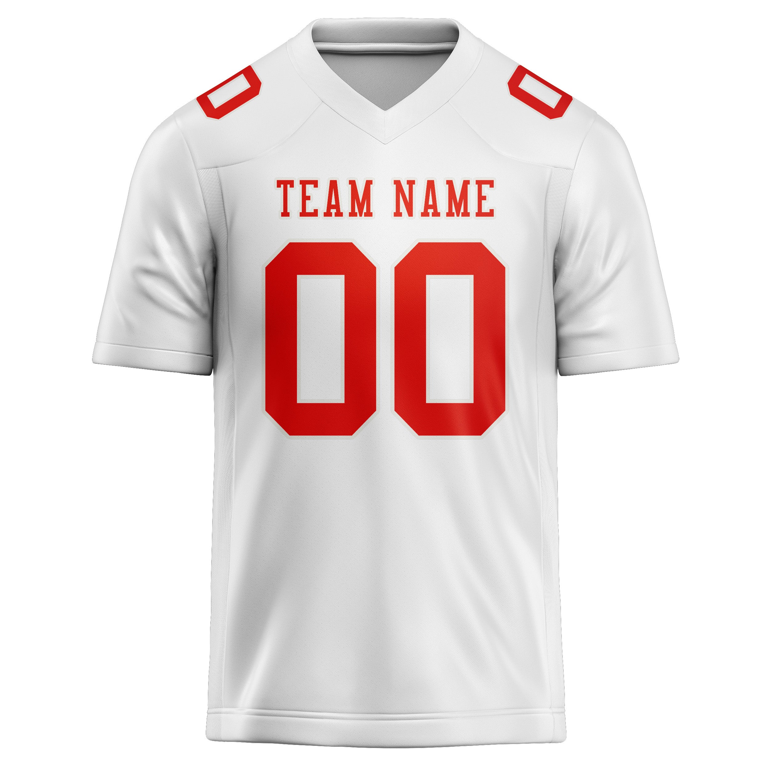 Maglia da rugby professionale personalizzata bianca arancione rossa