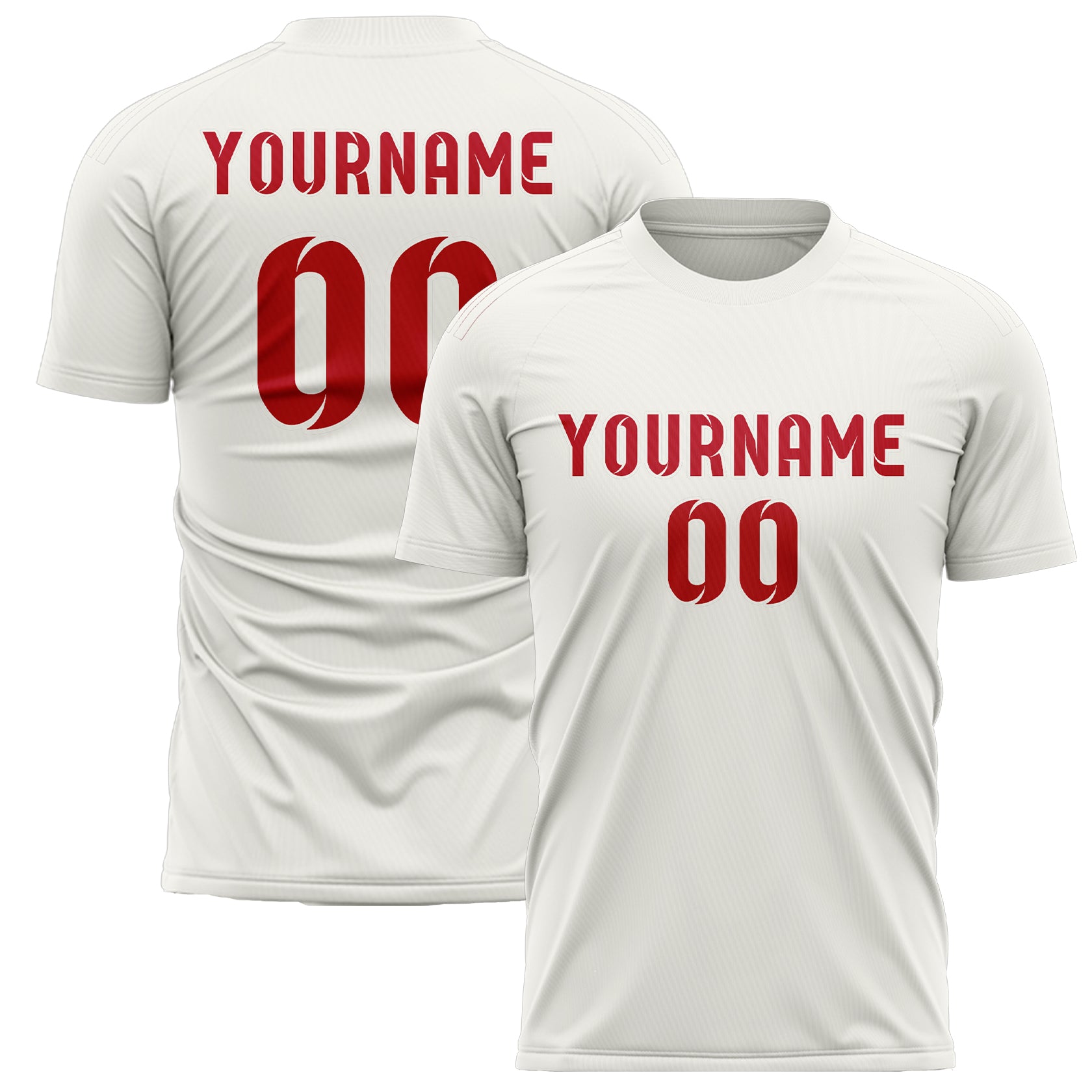 Benutzerdefiniertes Professionelles Weiß Rot Fußballtrikot