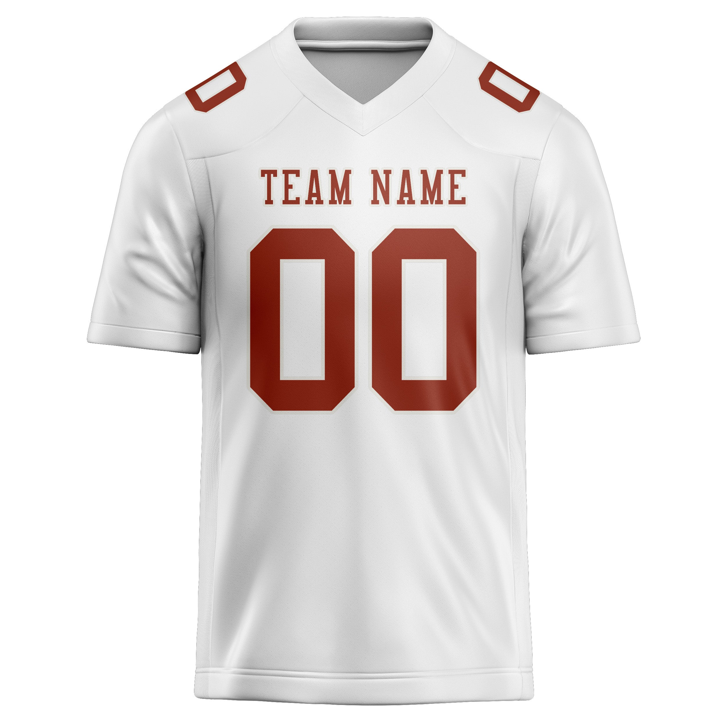 Maglia da rugby professionale personalizzata bianca corallo rossa