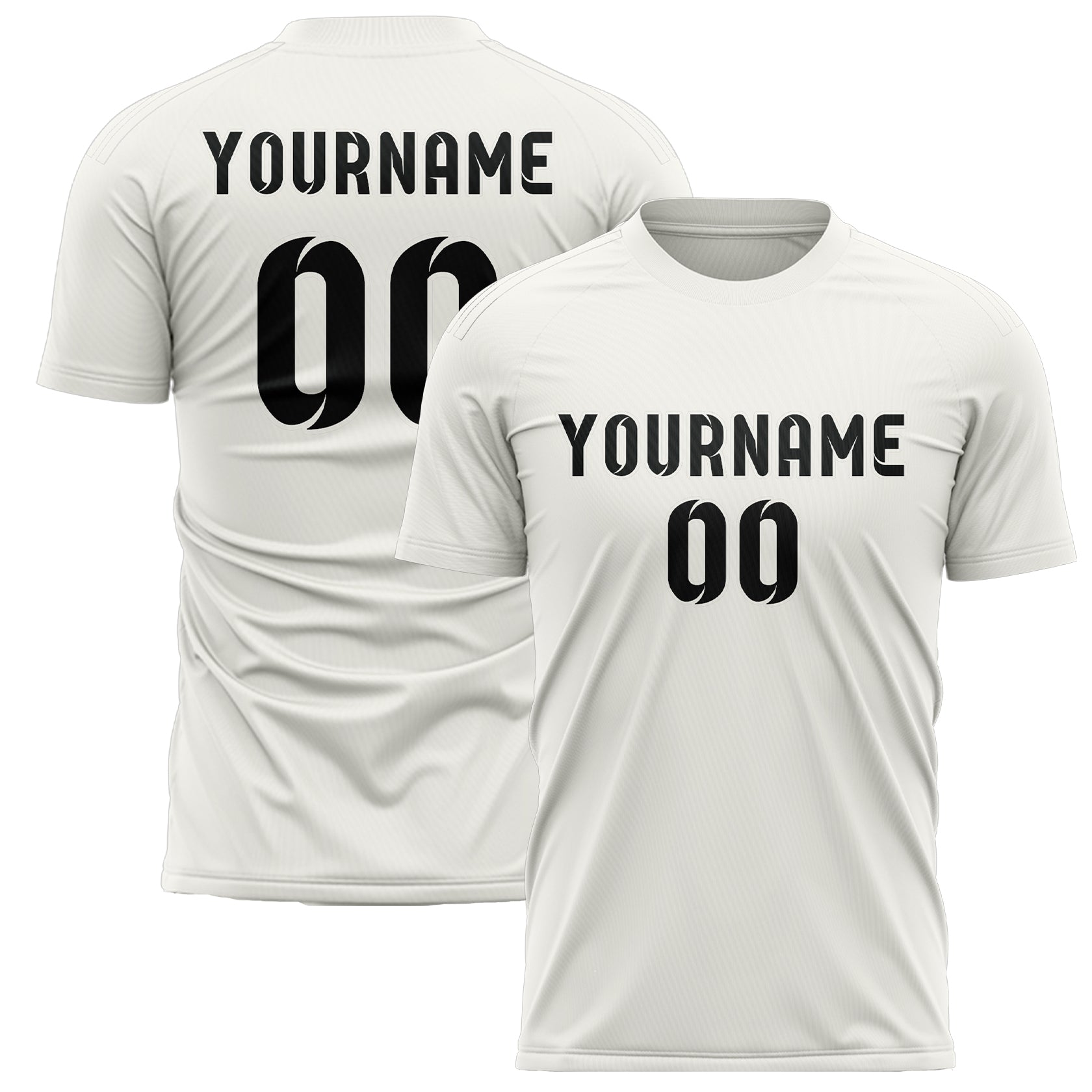 Benutzerdefiniertes Professionelles Weiß Schwarz Fußballtrikot