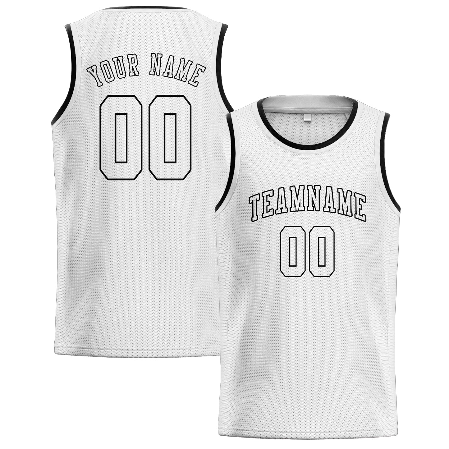 Benutzerdefiniertes Professionelles Weiß Weiß Basketballtrikot