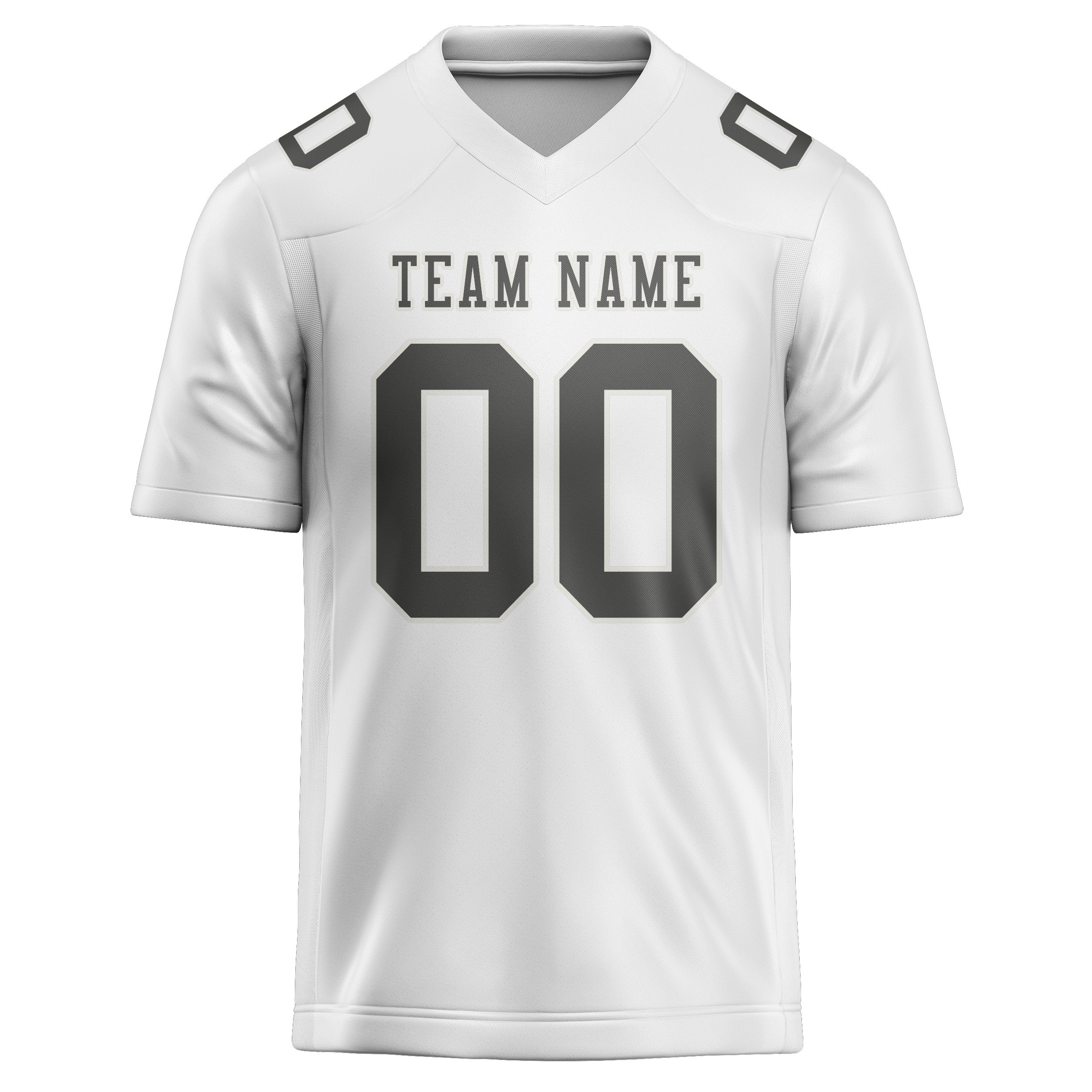 Maglia da rugby professionale personalizzata bianca grigio scuro