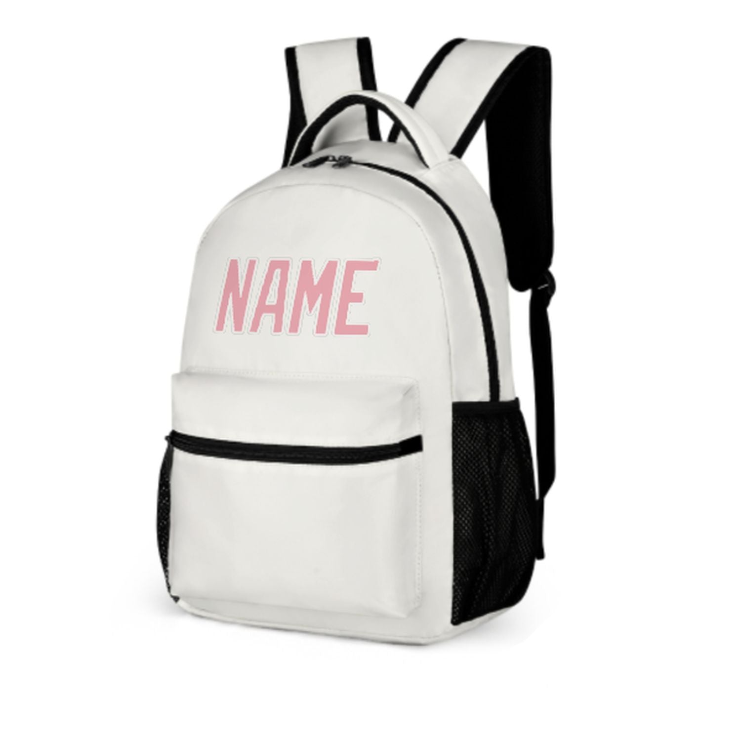 Maßgeschneidertes Weiß Rosa Kinderrucksack