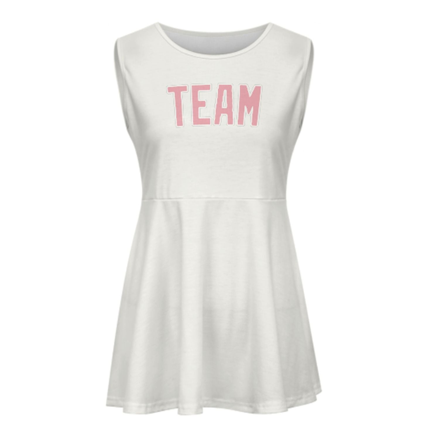 Maßgeschneidertes Weiß Rosa Cheerleader-Kleid