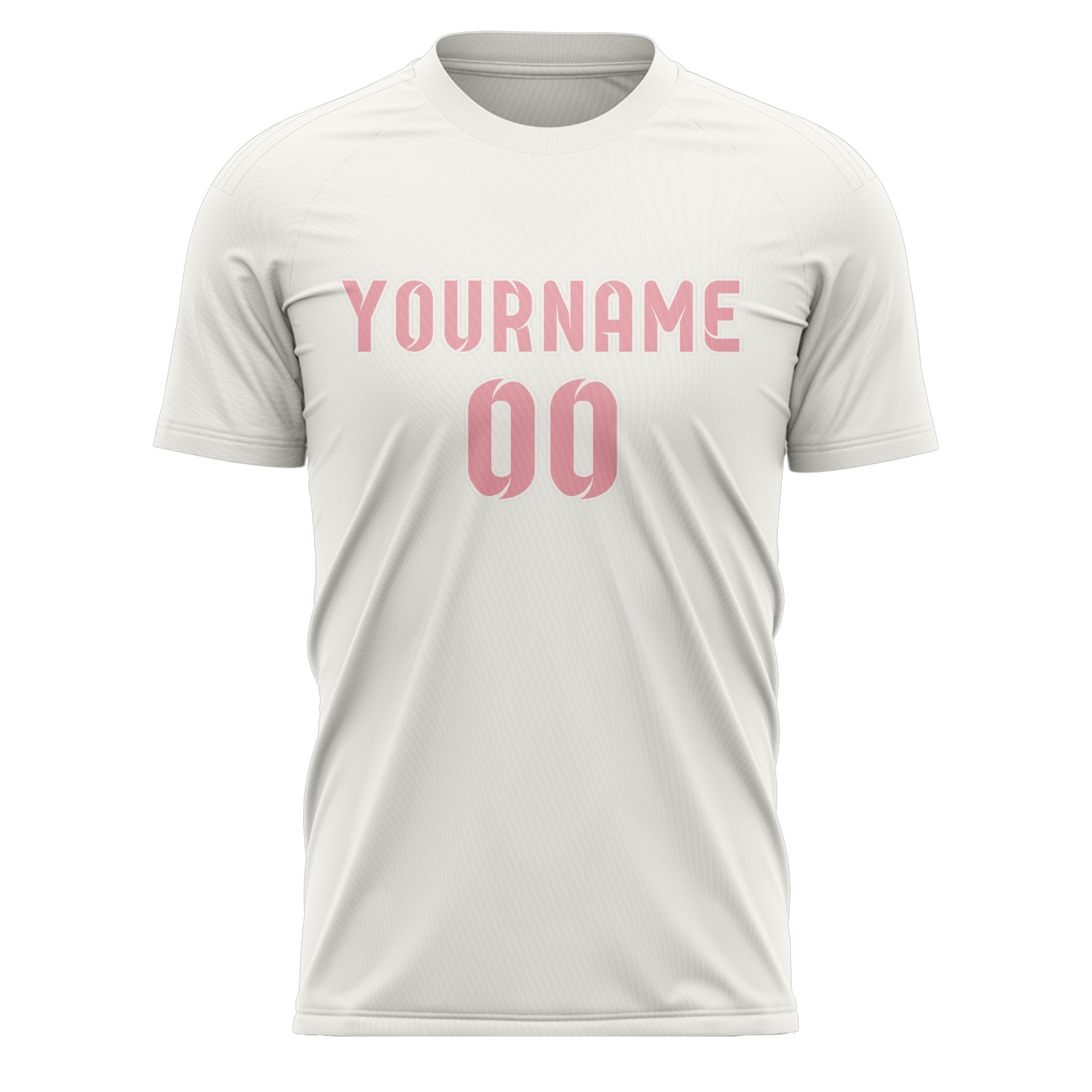 Benutzerdefiniertes Professionelles Weiß Rosa Fußballtrikot