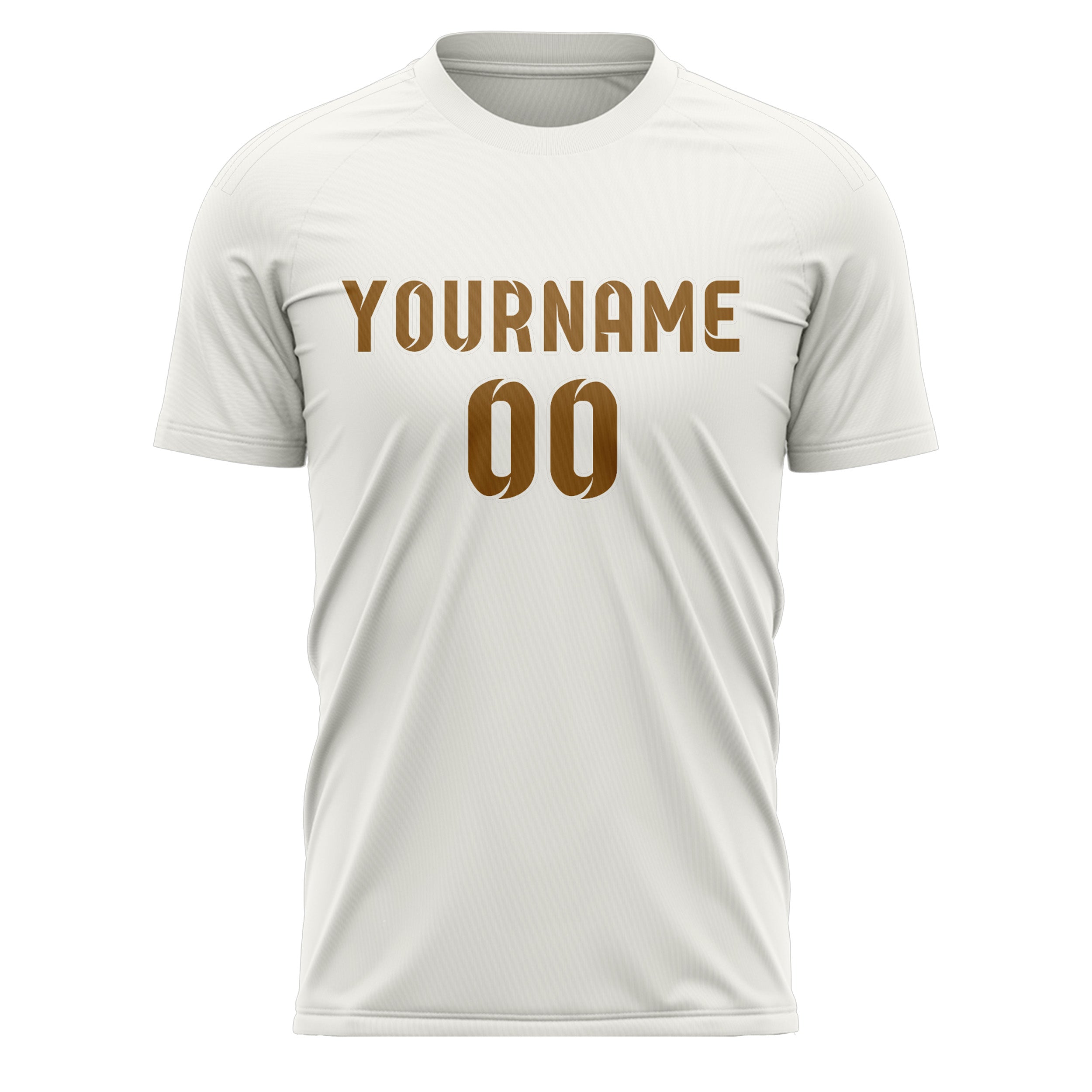 Benutzerdefiniertes Professionelles Weiß Khaki Fußballtrikot