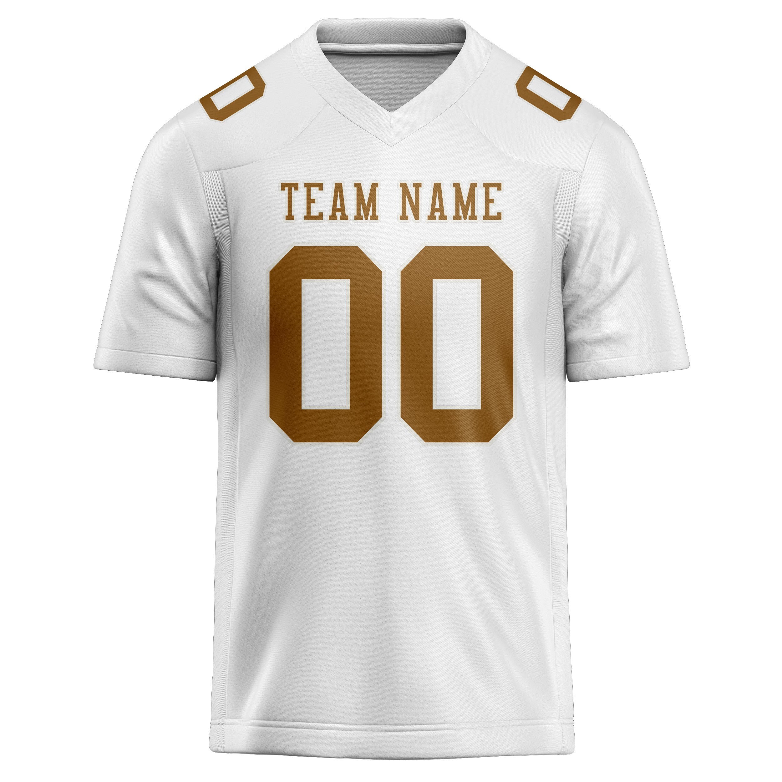 Maglia da rugby bianca e cachi professionale personalizzata