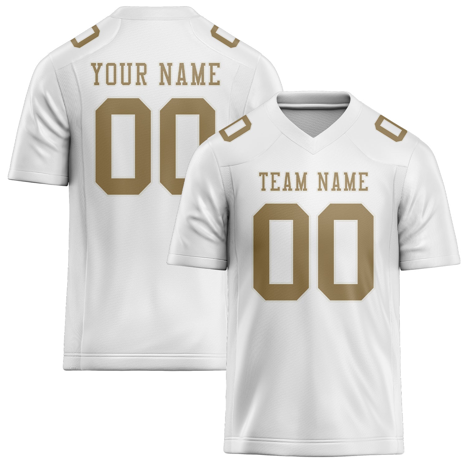 Maglia da rugby personalizzata professionale bianca e cachi chiaro