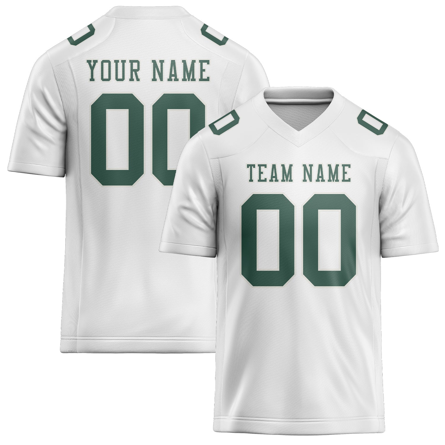 Maglia da rugby professionale personalizzata bianca e verde acqua