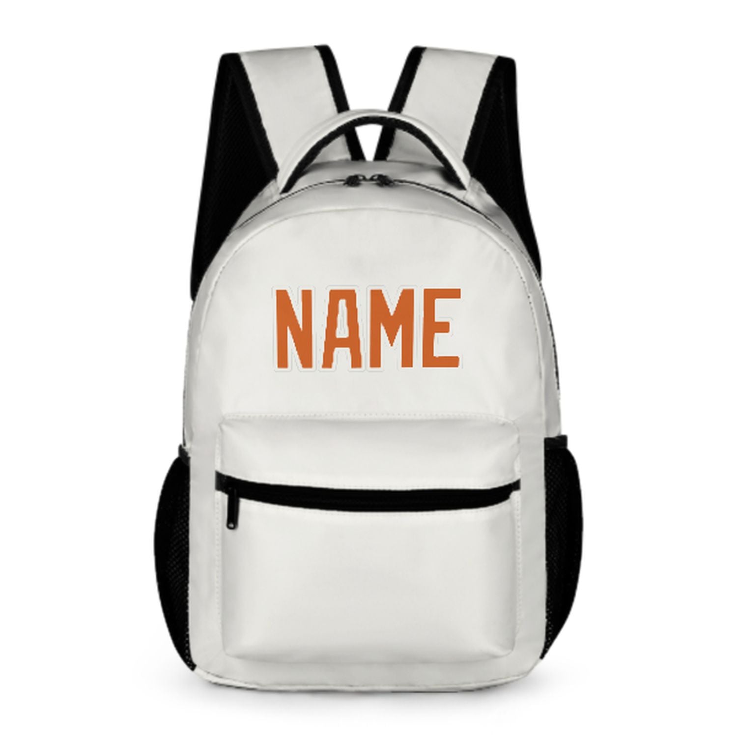 Maßgeschneidertes Weiß Orange Kinderrucksack