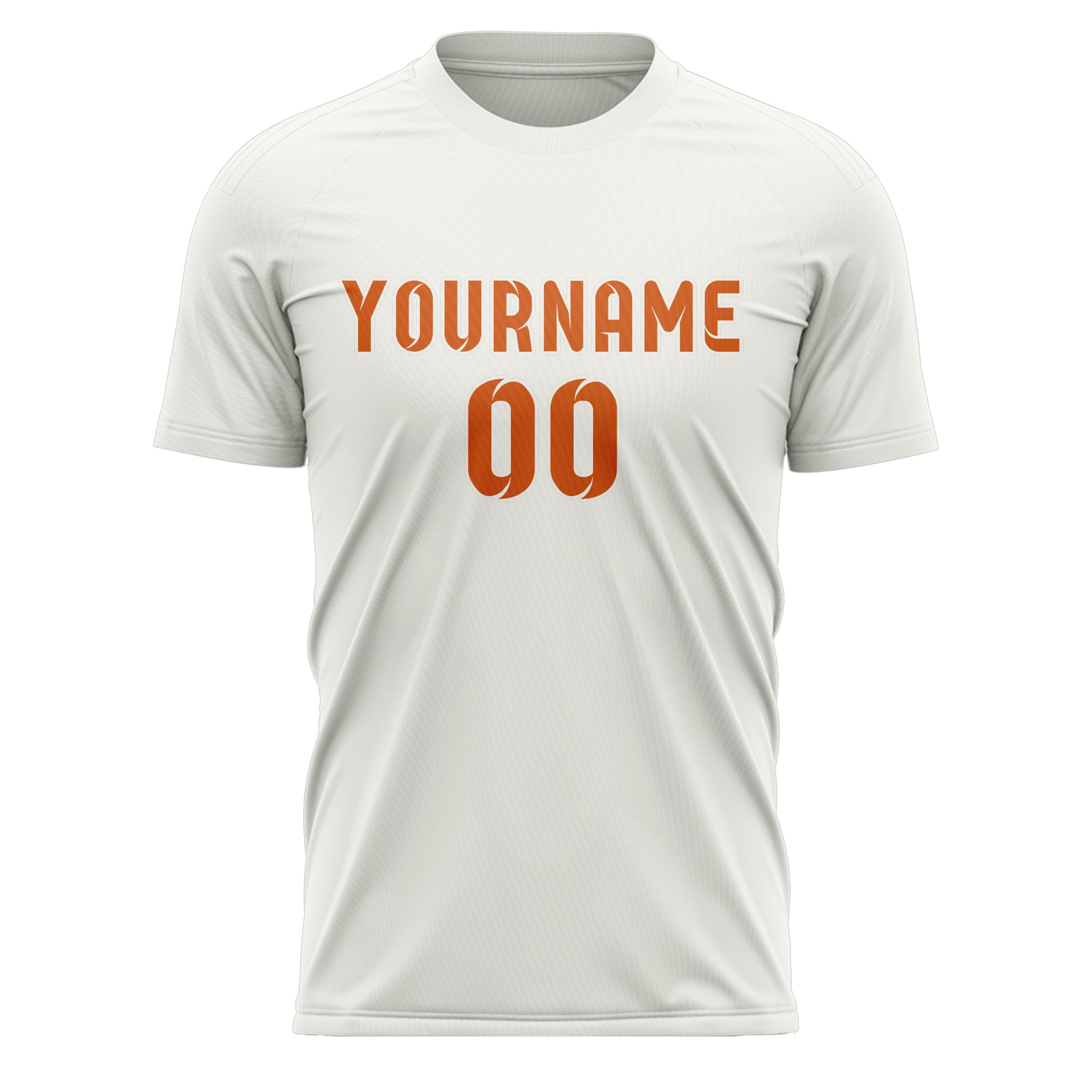 Benutzerdefiniertes Professionelles Weiß Orange Fußballtrikot