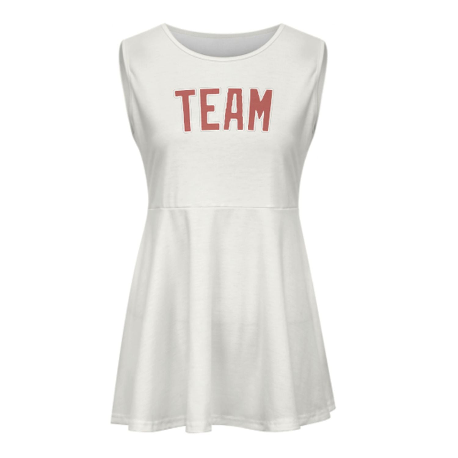 Maßgeschneidertes Weiß Kupferrose Cheerleader-Kleid