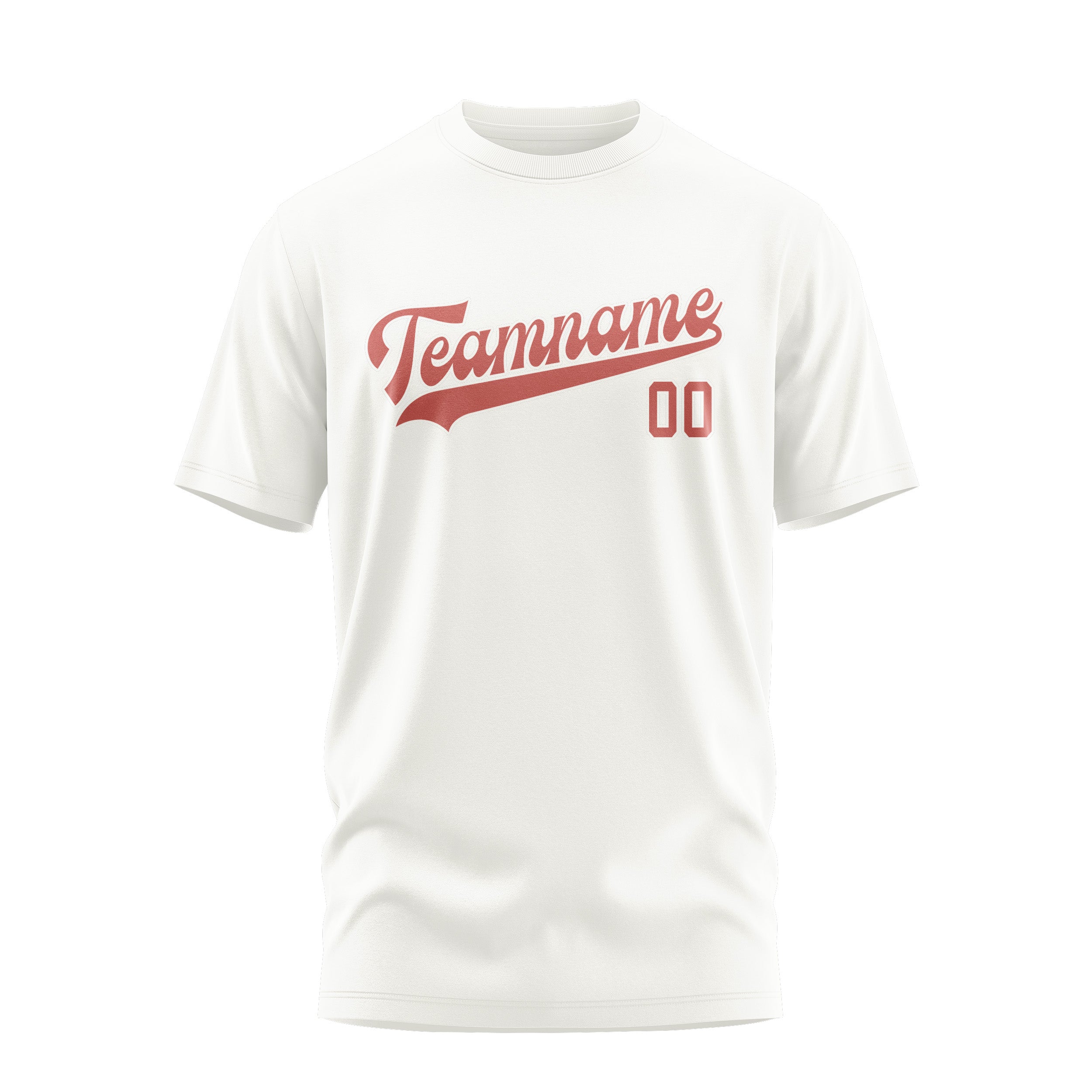 Maßgeschneidertes Weiß Kupferrose T-Shirt