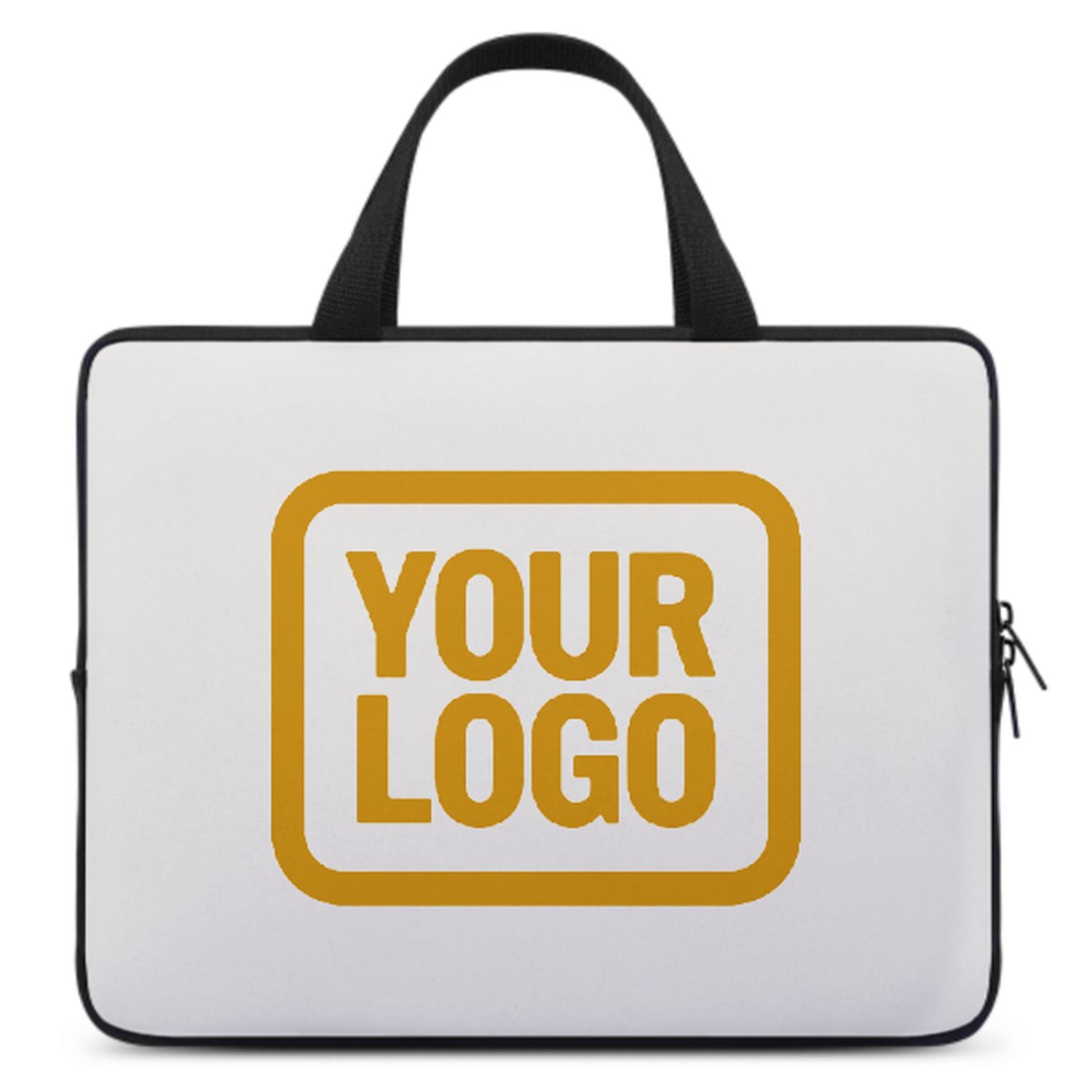 Maßgeschneidertes Weiß Yellow Laptop Tasche