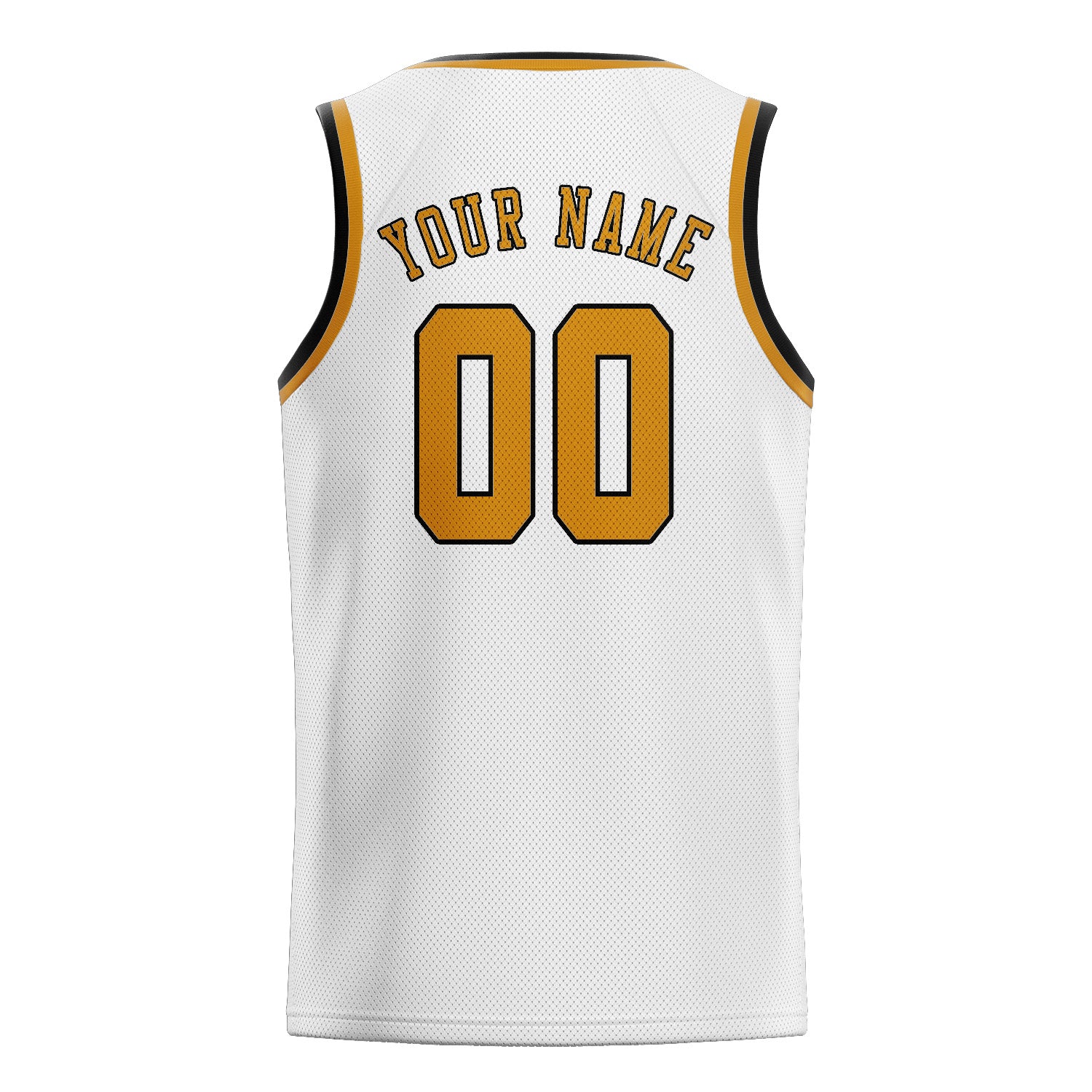 Benutzerdefiniertes Professionelles Weiß Gelb Basketballtrikot