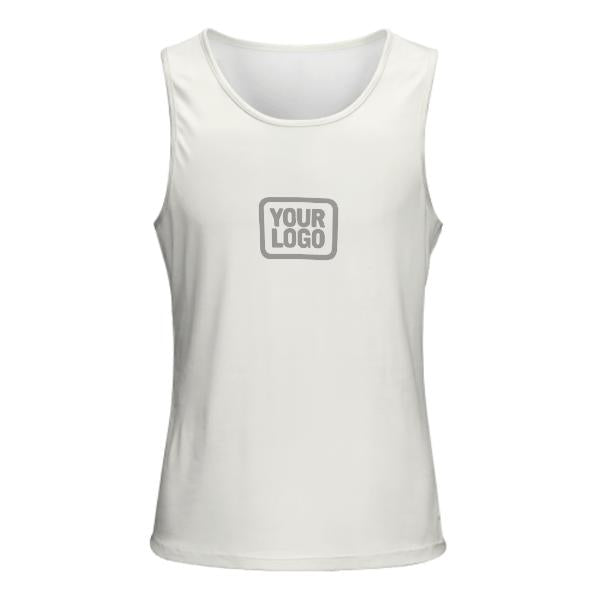 Maßgeschneidertes Weiß Grau Herren Tanktop