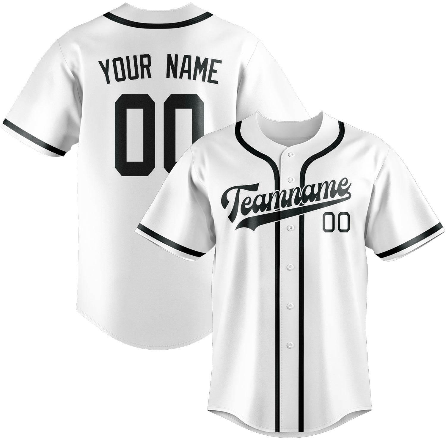 Maglia da baseball professionale personalizzata bianca grigio scuro