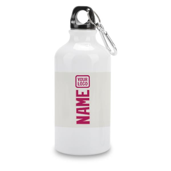 Maßgeschneidertes Weiß Rosarot Sportflasche