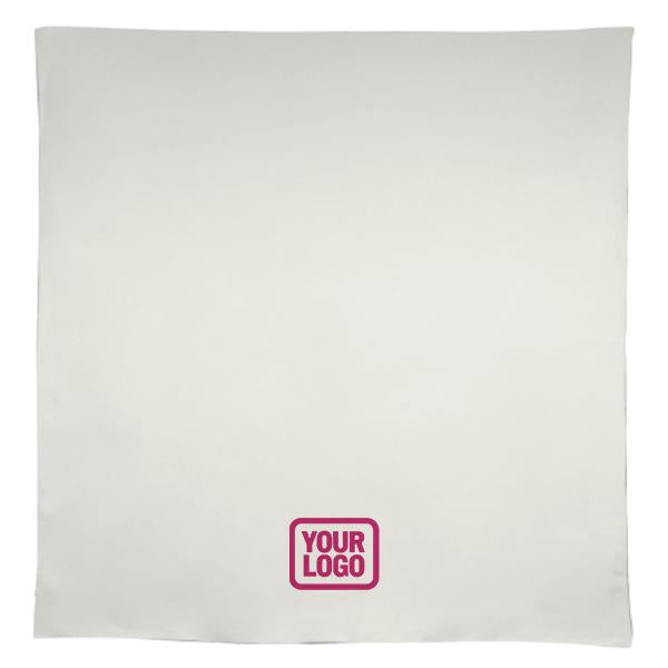 Maßgeschneidertes Weiß Rosa Quadratische Tischdecke