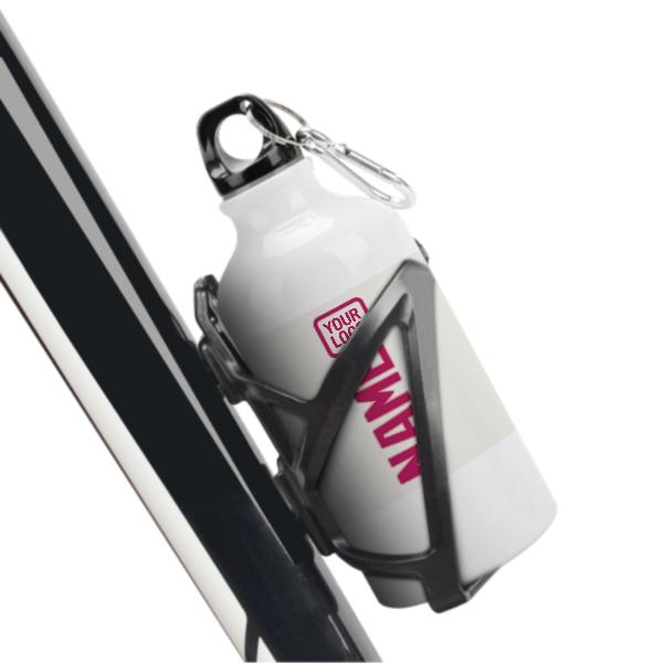 Maßgeschneidertes Weiß Rosarot Sportflasche