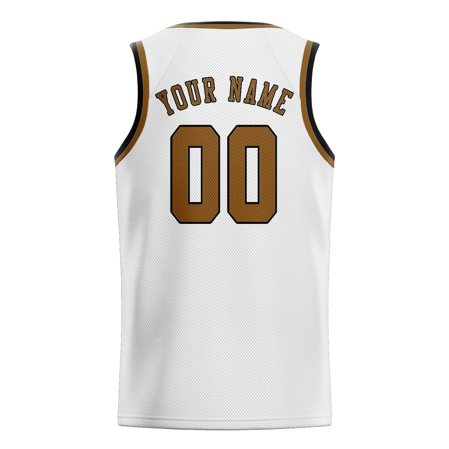 Benutzerdefiniertes Professionelles Weiß Khaki Basketballtrikot
