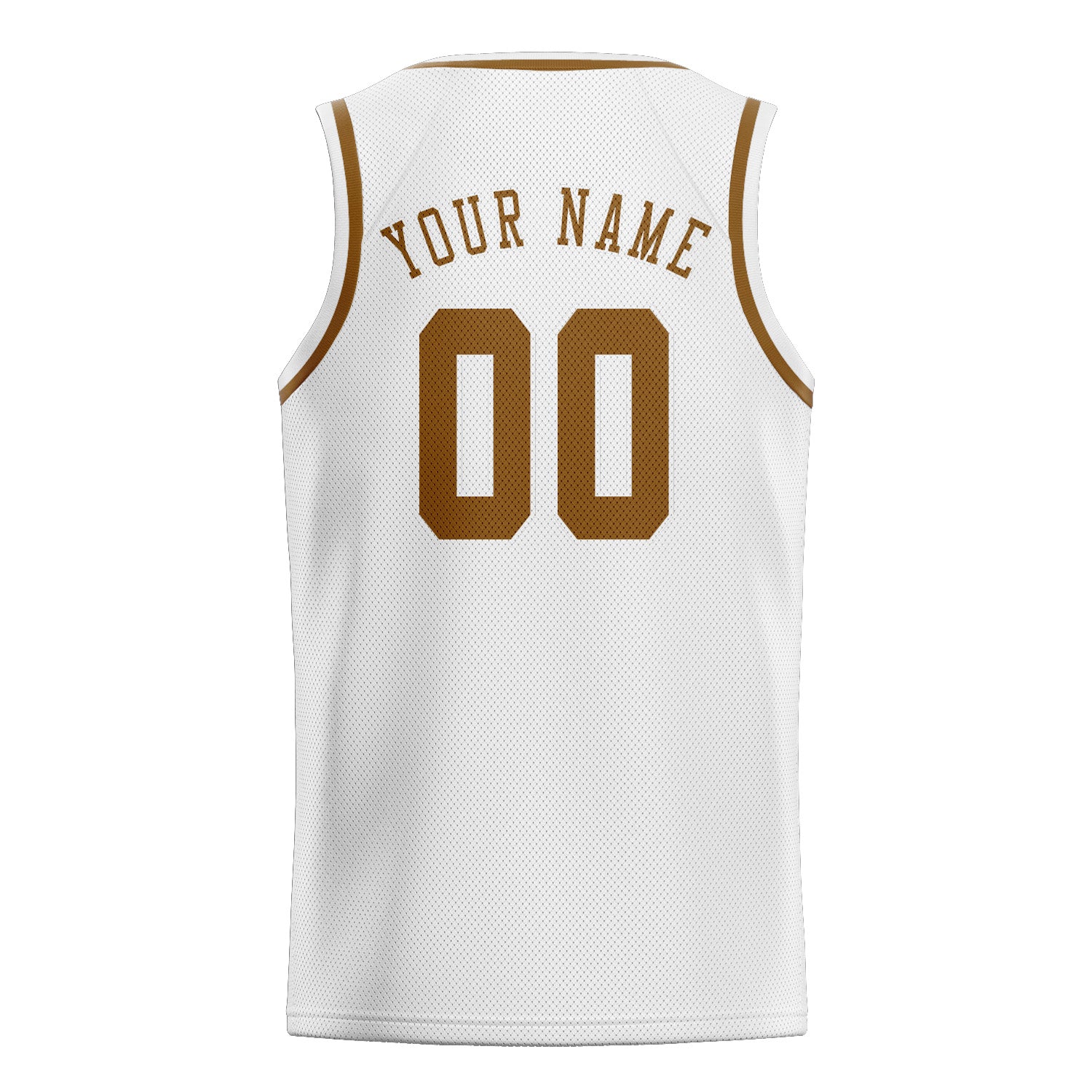 Benutzerdefiniertes Professionelles Weiß Khaki Basketballtrikot
