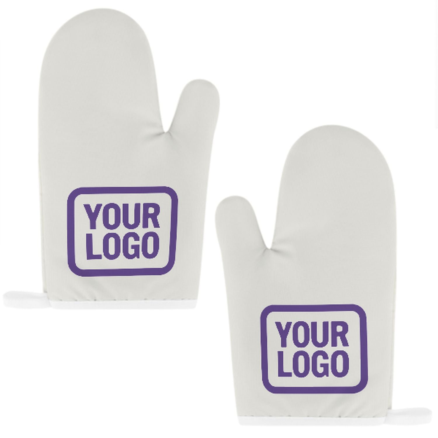 Maßgeschneidertes Weiß  Lavendel Topfhandschuh Set – 2-teilig