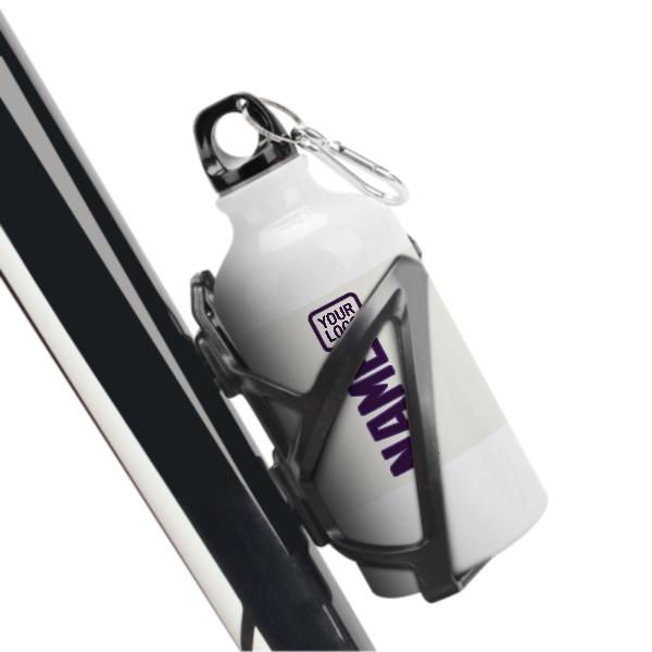 Maßgeschneidertes Weiß Lila Sportflasche