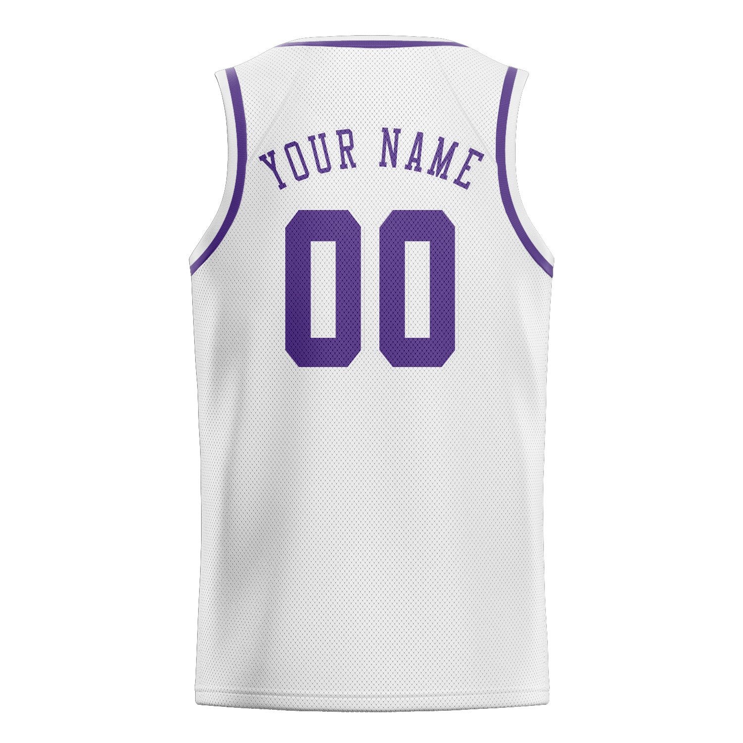 Benutzerdefiniertes Professionelles Weiß Lavendel Basketballtrikot
