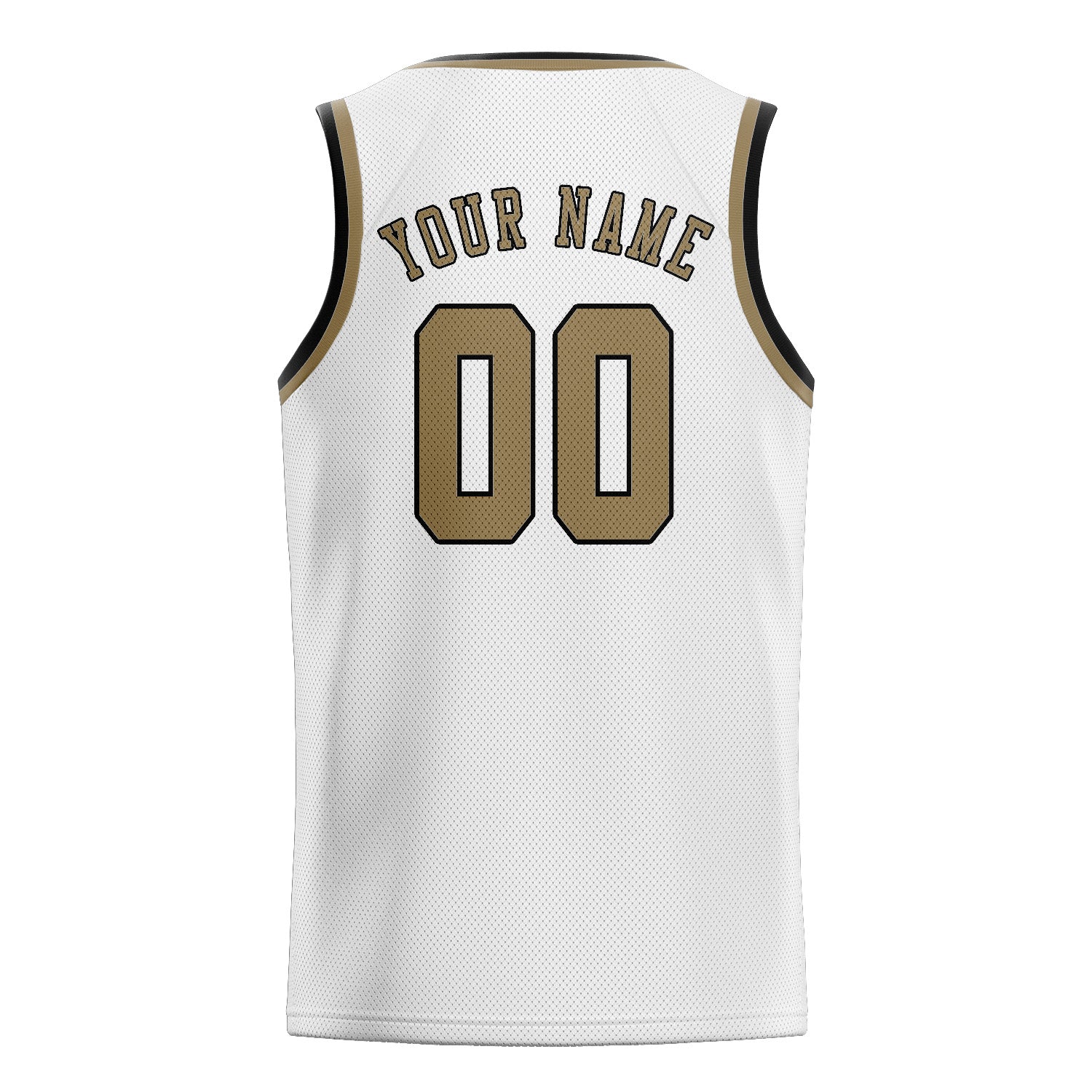 Benutzerdefiniertes Professionelles Weiß Hellkhaki Basketballtrikot