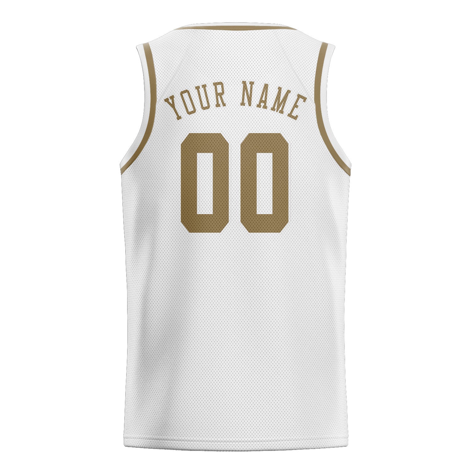 Benutzerdefiniertes Professionelles Weiß Hellkhaki Basketballtrikot