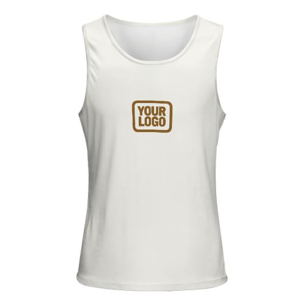 Maßgeschneidertes Weiß Khaki Herren Tanktop