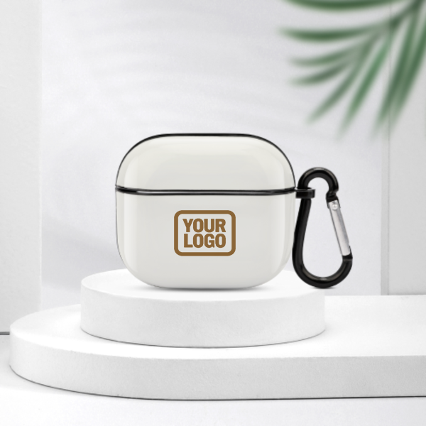 Maßgeschneidertes Weiß Khaki AirPods-Hülle (3. Generation)