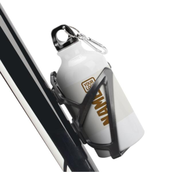 Maßgeschneidertes Weiß Khaki Sportflasche