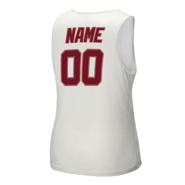 Maßgeschneidertes Weiß Karmesinrot Herren Tanktop